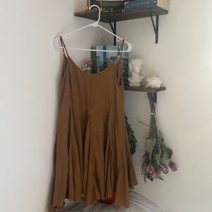 caramel brown dress!